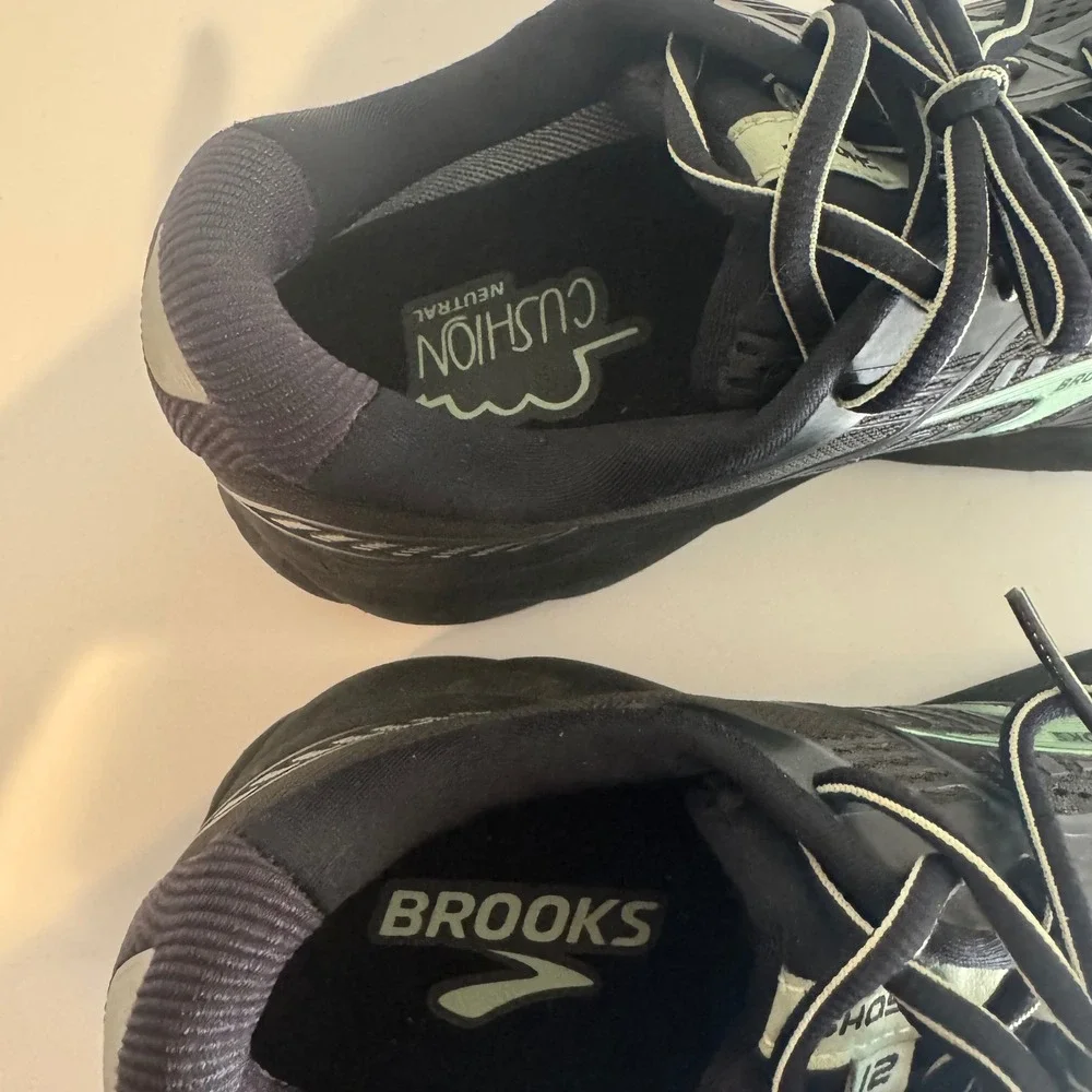 Brooks Ghost 12 GTX Mens Running Shoes Black Lime Waterproof  10 Running Goretex